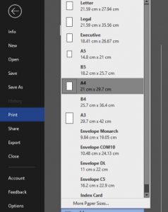 Hướng dẫn in cơ bản