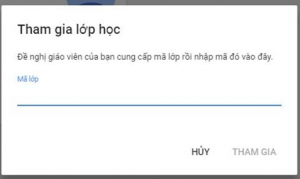 Tham gia vào lớp học