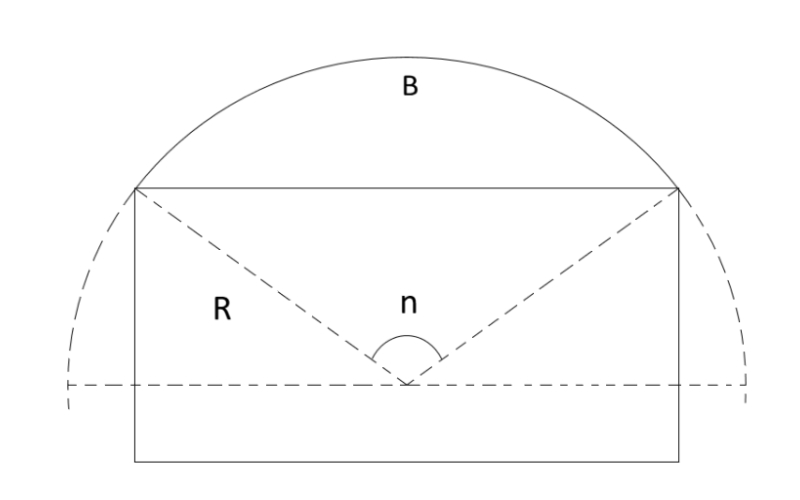 Cách tính diện tích mái tôn vòm